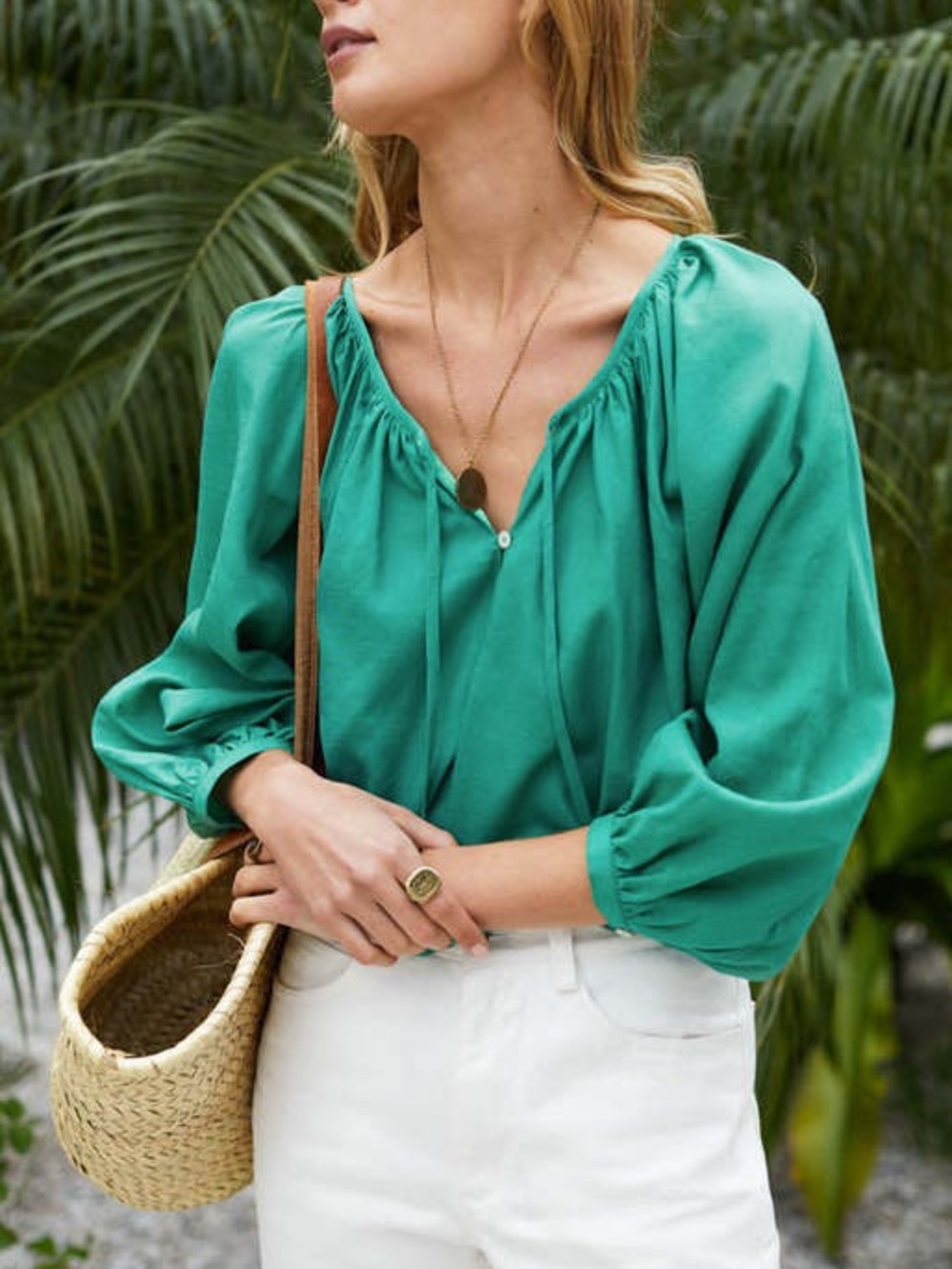 Emerson Fry Lucy Blouse Meadow Green NEW